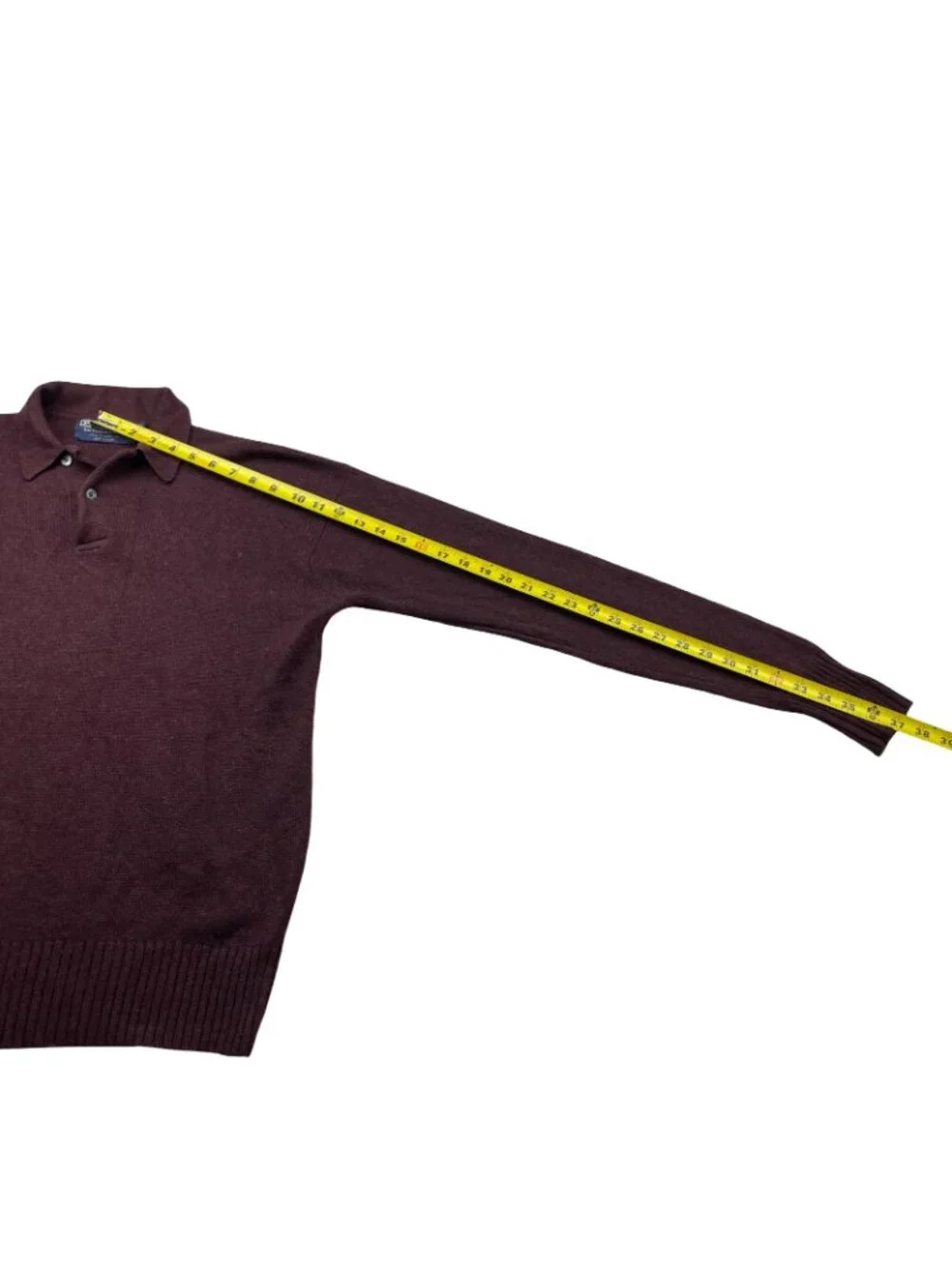 VTG Polo Ralph Lauren Men's 100% Cashmere Polo Sweater Purple • Size 40 | Medium